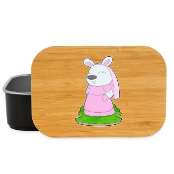 Bunny Bridal Veil Wedding - Lunch Box - black - Front