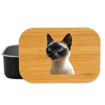 Siamkatze Siam Katze Siamese Cat Siamesen Katzen - Lunch Box - Schwarz - Vorne