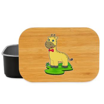 Giraffe Schleife - Lunch Box - Schwarz - Vorne