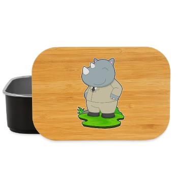 Rhino Groom Suit Wedding - Lunch Box - black - Front
