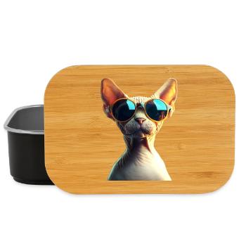 Sphynx Katze Sphynxkatze Canadian Cat Süße Sphinx - Lunch Box - Schwarz - Vorne