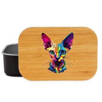 Sphynx Katze Sphynxkatze Canadian Cat Süße Sphinx - Lunch Box - Schwarz - Vorne