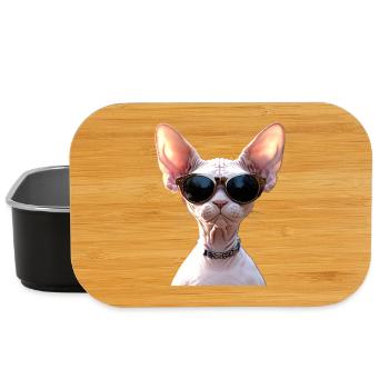 Sphynx Katze Sphynxkatze Canadian Cat Süße Sphinx - Lunch Box - Schwarz - Vorne