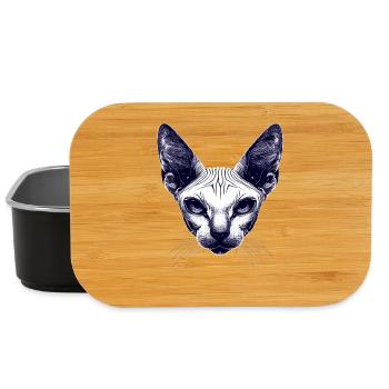 Sphynx Katze Sphynxkatze Canadian Cat Süße Sphinx - Lunch Box - Schwarz - Vorne