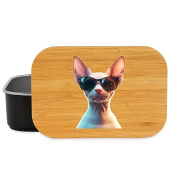 Sphynx Katze Sphynxkatze Canadian Cat Süße Sphinx - Lunch Box - Schwarz - Vorne