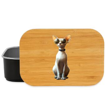 Sphynx Katze Sphynxkatze Canadian Cat Süße Sphinx - Lunch Box - Schwarz - Vorne