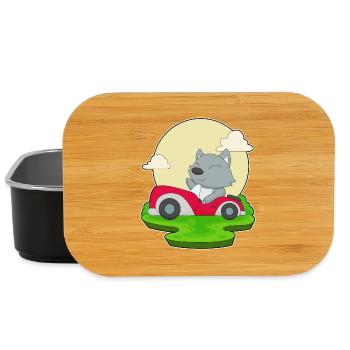 Cat Car - Lunch Box - black - Front