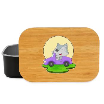 Wolf Car - Lunch Box - black - Front