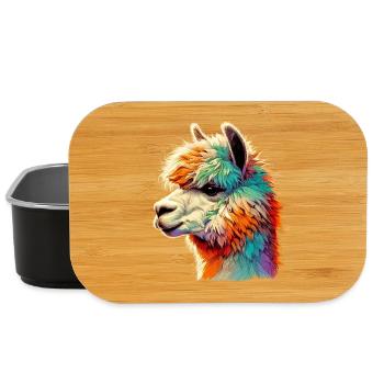 Alpaca - Lunch Box - black - Front