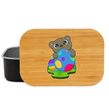 Bär Ostern Ostereier - Lunch Box - Schwarz - Vorne