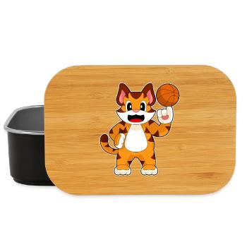 Tiger Basketballspieler Basketball - Lunch Box - Schwarz - Vorne