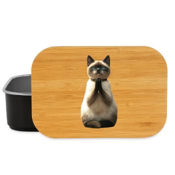 Birma Katze Heilige Birmakatze Süße Birma Katzen - Lunch Box - Schwarz - Vorne