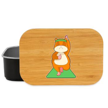 Méditation de fitness pour hamster yoga - Boîte à goûter - noir - Devant