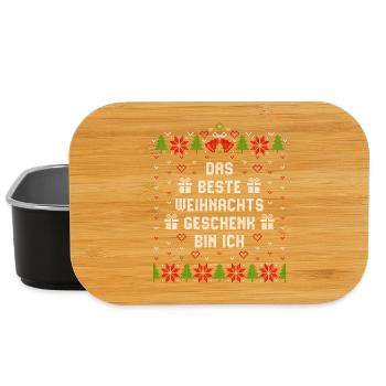 Das beste Weihnachtsgeschenk bin ich - Lunch Box - Schwarz - Vorne