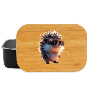 Igel Weißbauchigel Stacheligel Liebe Süßer Igel - Lunch Box - Schwarz - Vorne