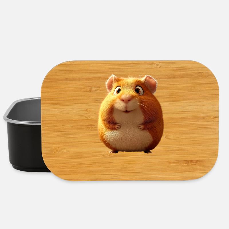 Meerschweinchen Nagetiere Capybara Süßes Nager - Lunch Box - Schwarz