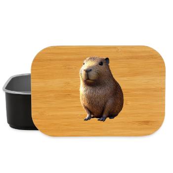Capybara Be Capy Capybara Drôle Capybara - Boîte à goûter - noir - Devant