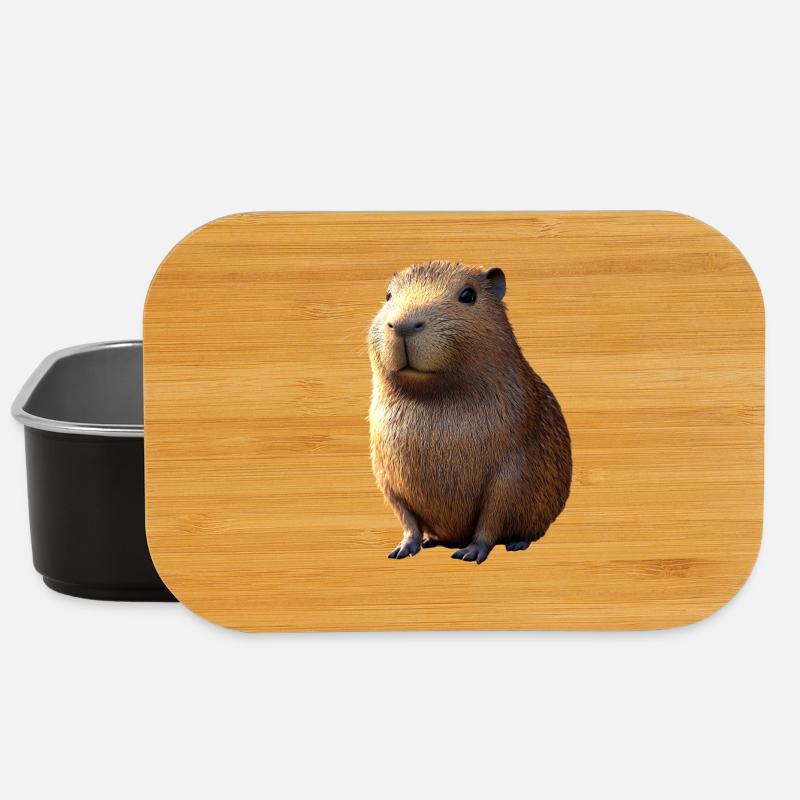 Capybara Be Capy Wasserschwein Lustiges Capybara - Lunch Box - Schwarz
