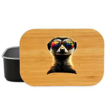 Lunettes de soleil suricate coloré mignon suricate - Boîte à goûter - noir - Devant