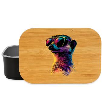 Lunettes de soleil suricate coloré mignon suricate - Boîte à goûter - noir - Devant