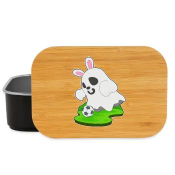Geist Halloween Fußball - Lunch Box - Schwarz - Vorne