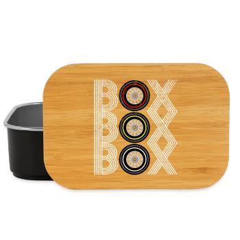 Futuristic abstract pattern with geometric - Lunch Box - black - Front