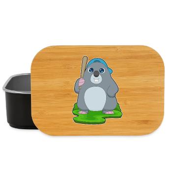 Mole Baseball Baseball Bat - Lunch Box - black - Front