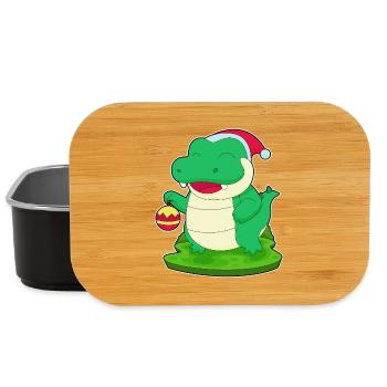 Bal de Noël des Crocodiles - Boîte à goûter - noir - Devant