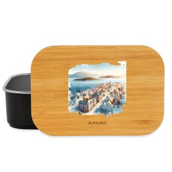 Ålesund City View Scandinavia Norway Summer - Lunch Box - black - Front