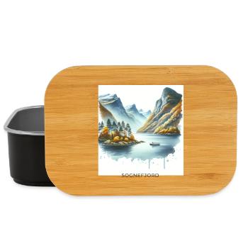 Sognefjord Autumn Scandinavia Norway Natural Wound - Lunch Box - black - Front