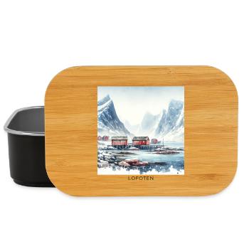 Lofoten Berge & Rorbuer Skandinavien Norwegen - Lunch Box - Schwarz - Vorne
