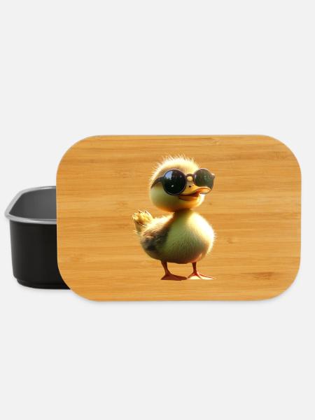 Canard, Canard colvert, Caneton, Caneton, , Canard - Boîte à goûter - noir
