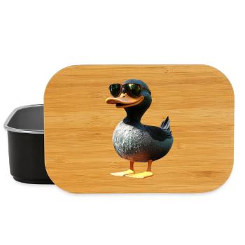 Canard, Canard colvert, Caneton, Caneton, , Canard - Boîte à goûter - noir - Devant