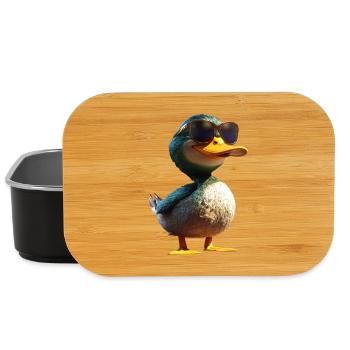 Canard, Canard colvert, Caneton, Caneton, , Canard - Boîte à goûter - noir - Devant