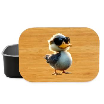 Canard, Canard colvert, Caneton, Caneton, , Canard - Boîte à goûter - noir - Devant