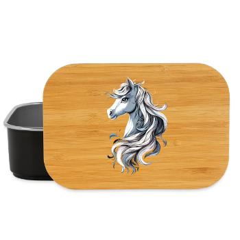 Pony Reitpony Fohlen Reiterin Ponys Reiten Ponyhof - Lunch Box - Schwarz - Vorne