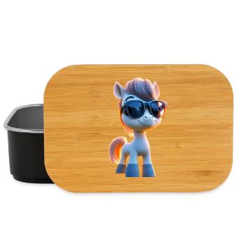 Pony Reitpony Fohlen Reiterin Ponys Reiten Ponyhof - Lunch Box - Schwarz - Vorne