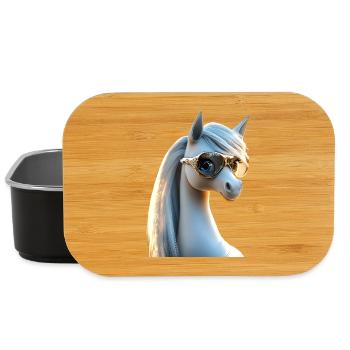 Pony Reitpony Fohlen Reiterin Ponys Reiten Ponyhof - Lunch Box - Schwarz - Vorne