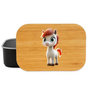 Pony Reitpony Fohlen Reiterin Ponys Reiten Ponyhof - Lunch Box - Schwarz - Vorne