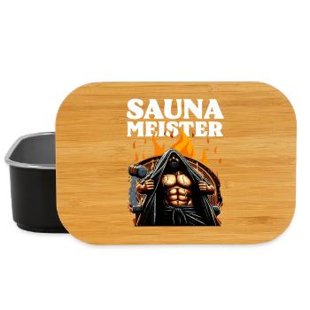 SAUNA MEISTER - Lunch Box - Schwarz - Vorne