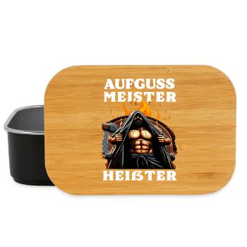 Aufguss Meister Heisser - Sauna Master - Lunch Box - black - Front
