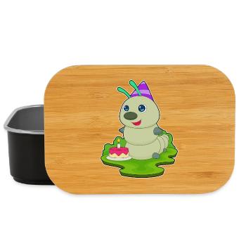Caterpillar Birthday Cake - Lunch Box - black - Front