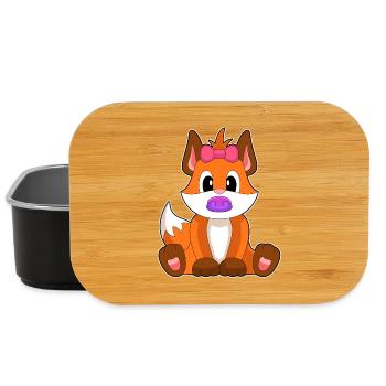 Fuchs Baby Schnuller - Lunch Box - Schwarz - Vorne