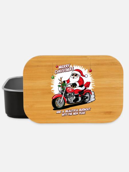 Rocker Weihnachtsmann - Lunch Box - Schwarz