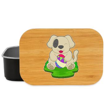 Dog Easter Easter Egg - Lunch Box - black - Front