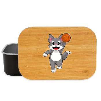 Chat Basketteur Basketteur - Boîte à goûter - noir - Devant