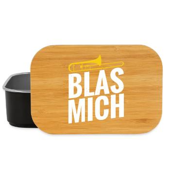 Posaune Blas Mich Humorvolle Musik - Lunch Box - Schwarz - Vorne