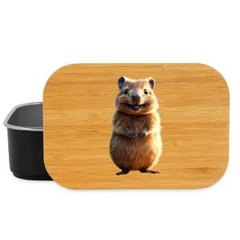 Quokka Be Quokka Happy Australien Lächeln Quokkas - Lunch Box - Schwarz - Vorne