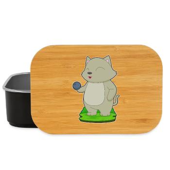 Cat Bowling Bowling Ball - Lunch Box - black - Front