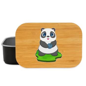 Panda Bowling Bowling Ball - Lunch Box - black - Front
